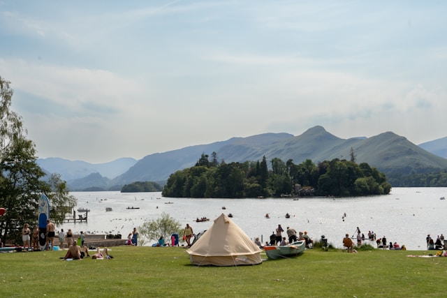 Camping tents at Latitude Festival in Suffolk
